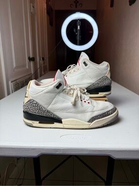 Jordan Air Jordan 3 Retro White Cement Reimagined Men Sneakers DN3707-100 Sz 11